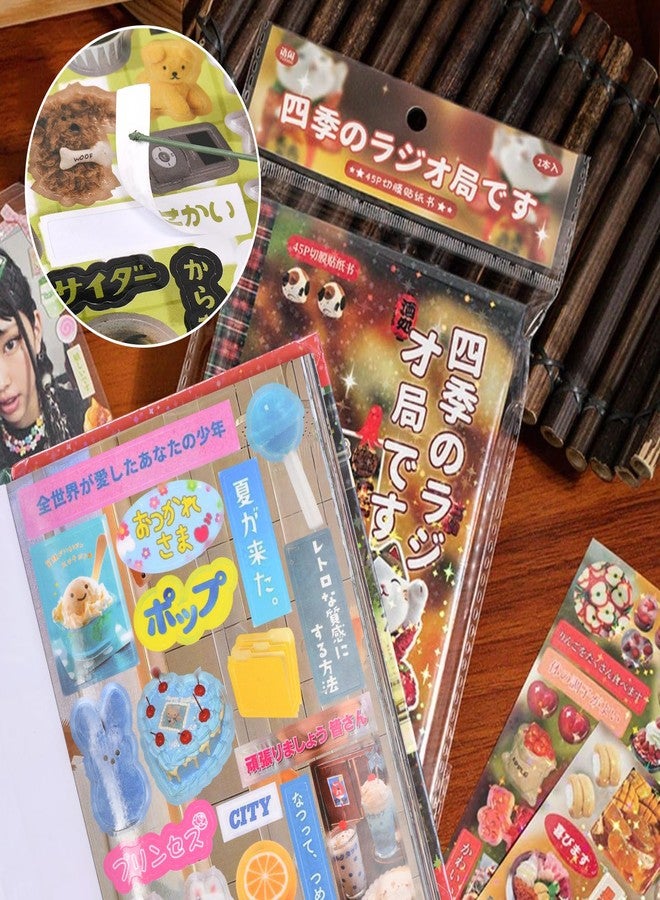 GLECTG Japanese Manga Style Sticker Book, 45 Sheets Romantic Memory Series with 800+ Cute Designs, Japanese Aesthetic Stickers for DIY Scrapbooking Journaling Diary Notebooks - Image 2